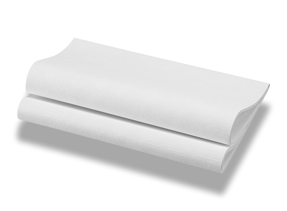 White Bio Dunisoft® linen feel paper napkin